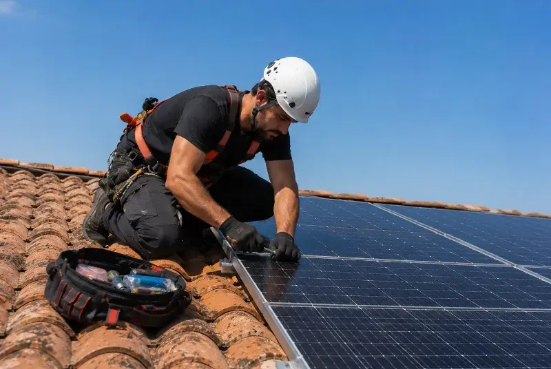 Maintenance et monitoring de panneaux solaires à Villelaure