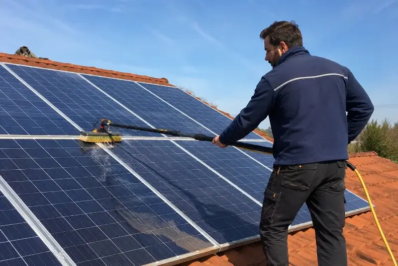 Nettoyage et entretien de panneaux solaires à Villelaure
